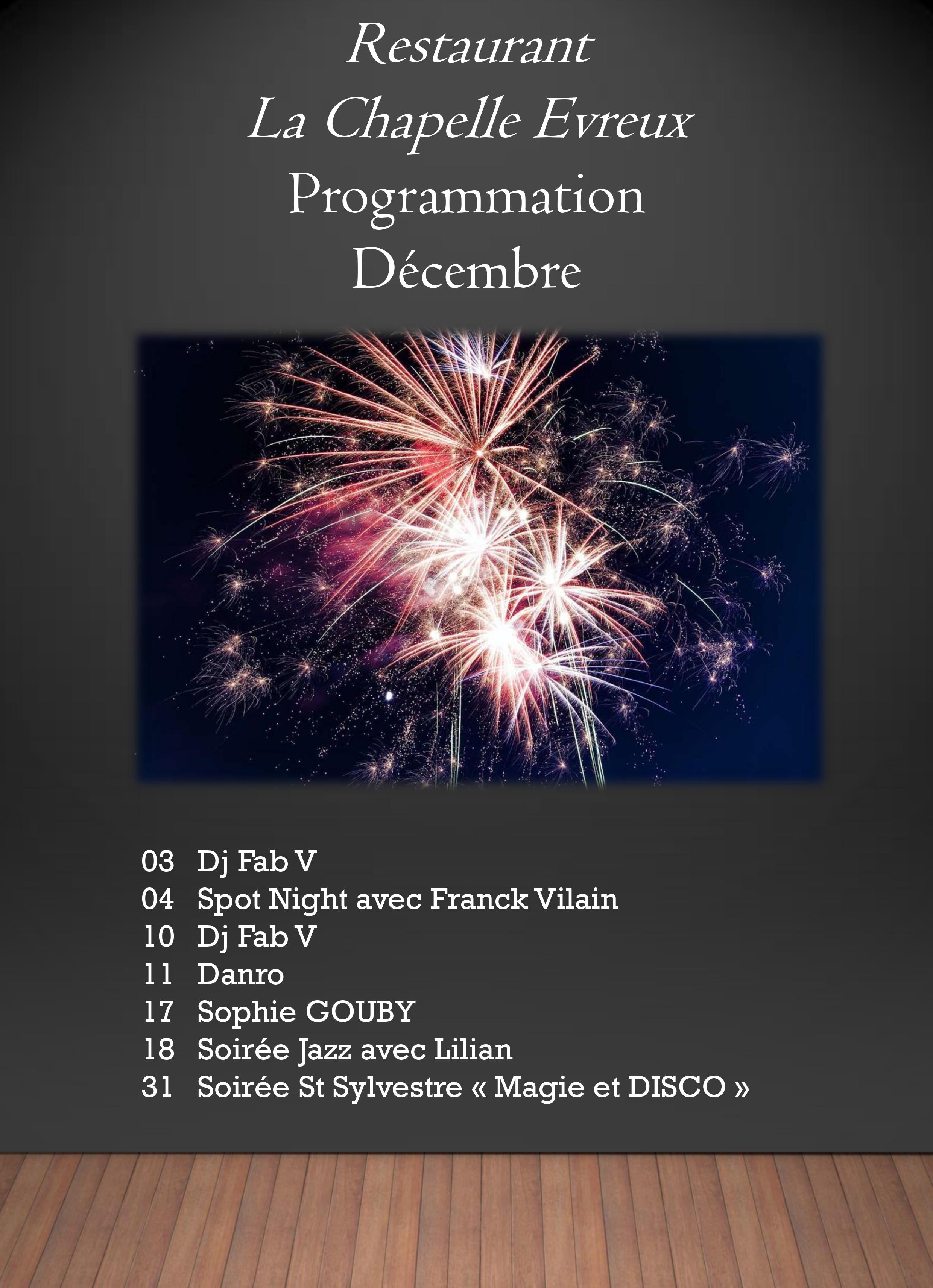Soirées en Décembre